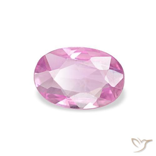Zafiro rosa natural de 0,40 ct, corte óvalo, VVS