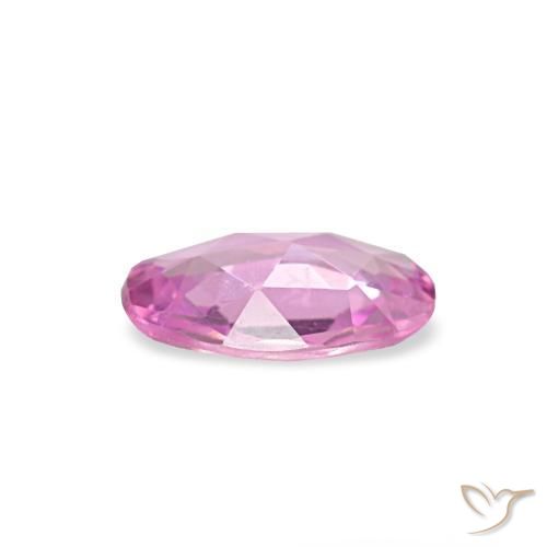 Zafiro rosa natural de 0,40 ct, corte óvalo, VVS