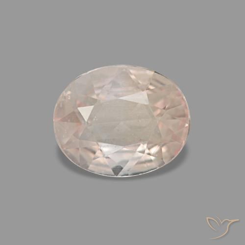 Zafiro rosa natural de 0,59 ct, corte óvalo, VS