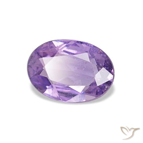 Zafiro violeta natural de 0,75 ct, corte óvalo, VS