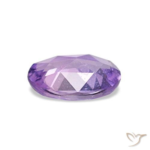 Zafiro violeta natural de 0,75 ct, corte óvalo, VS