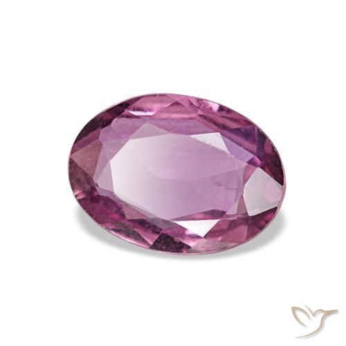 Zafiro púrpura natural de 0,75 ct, corte óvalo, VVS-VS
