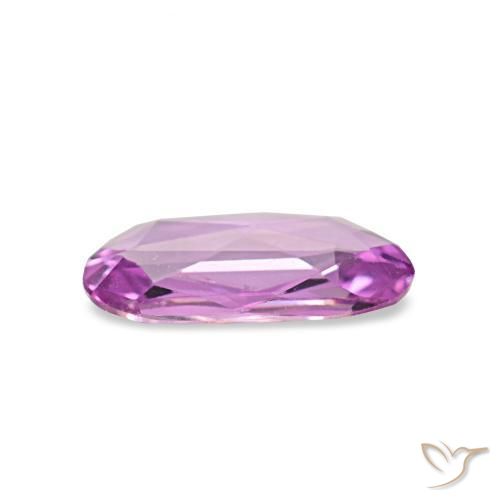 Zafiro púrpura natural de 0,39 ct, forma elegante, VVS