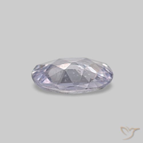 Zafiro gris natural de 0,44 ct, corte óvalo, VVS-VS