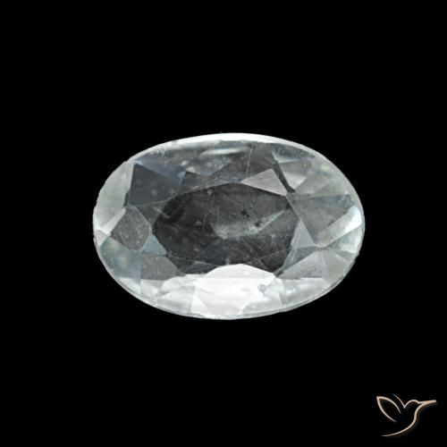 Zafiro gris de 0,37 ct, ovalado, VVS-VS