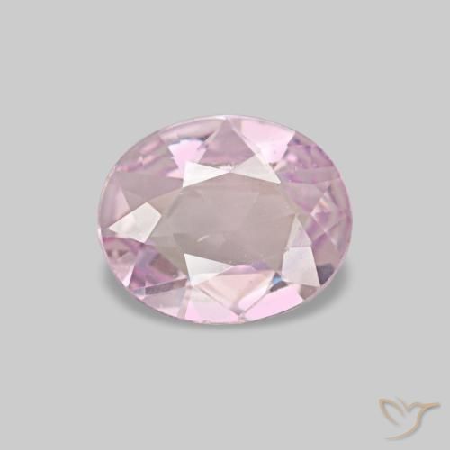 Zafiro rosa natural de 0,53 ct, corte óvalo, VVS-VS