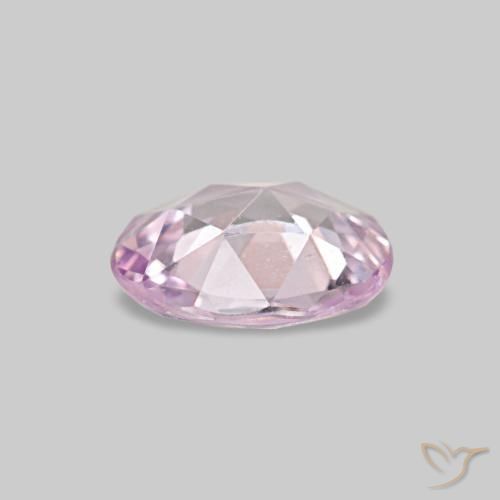 Zafiro rosa natural de 0,53 ct, corte óvalo, VVS-VS
