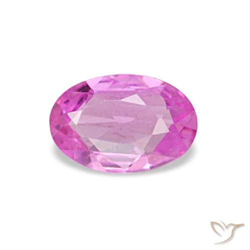 Zafiro púrpura de 0,42 ct, ovalado, VVS-VS