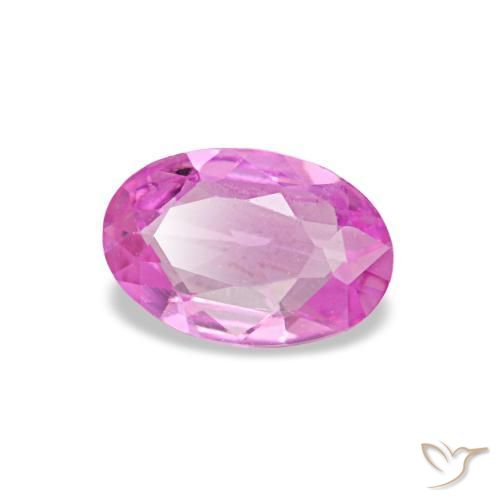 Zafiro púrpura natural de 0,42 ct, corte óvalo, VVS-VS