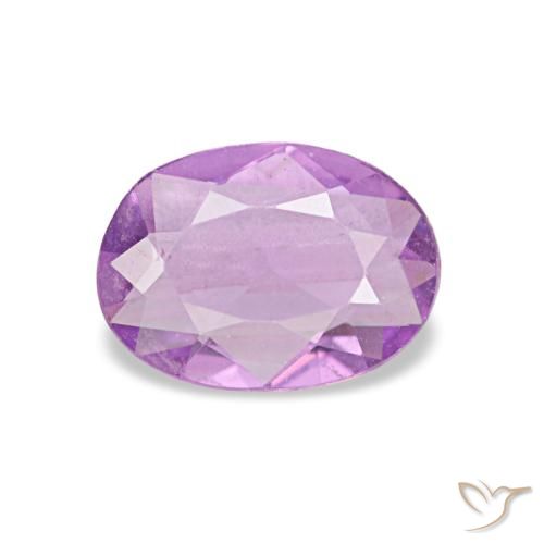 Zafiro púrpura de 0,50 ct, ovalado, VVS-VS