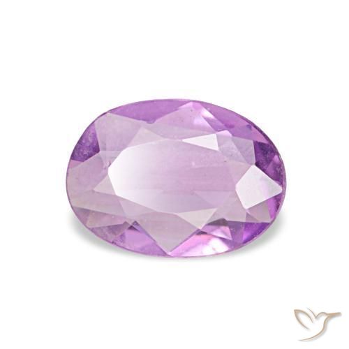 Zafiro púrpura natural de 0,50 ct, corte óvalo, VVS-VS