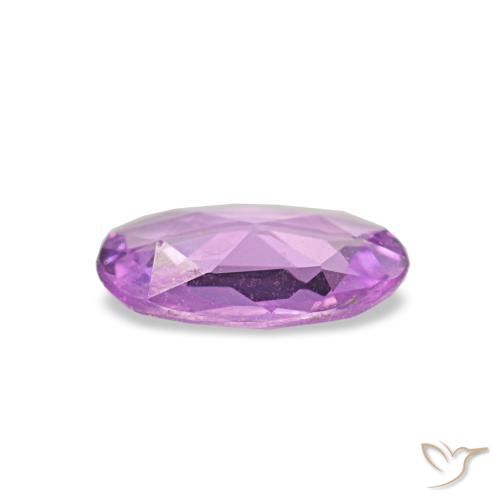 Zafiro púrpura natural de 0,50 ct, corte óvalo, VVS-VS
