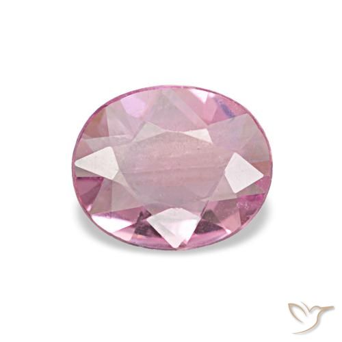 Zafiro rosa natural de 0,50 ct, corte óvalo, VVS-VS