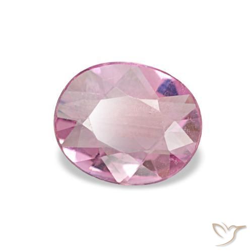 Zafiro rosa natural de 0,50 ct, corte óvalo, VVS-VS