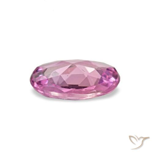 Zafiro rosa natural de 0,50 ct, corte óvalo, VVS-VS
