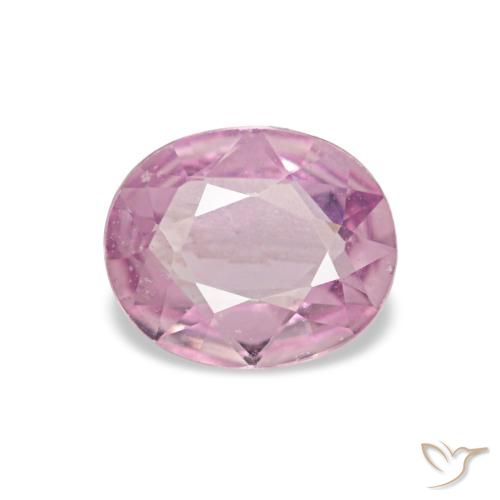 Zafiro rosa natural de 0,59 ct, corte óvalo, VVS-VS