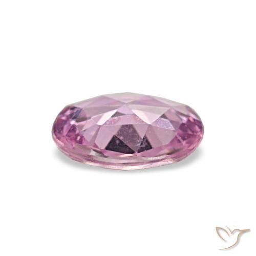 Zafiro rosa natural de 0,59 ct, corte óvalo, VVS-VS