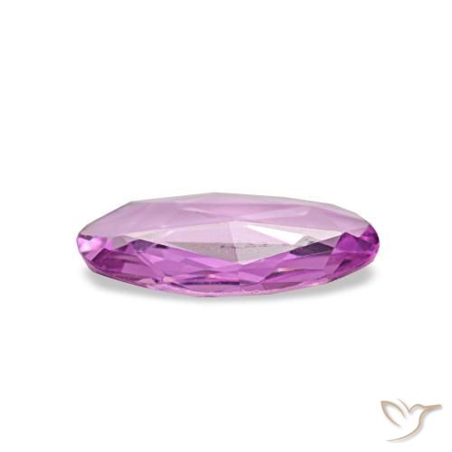Zafiro púrpura natural de 0,44 ct, corte óvalo, VVS
