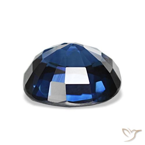 Zafiro azul natural de 2,25 ct, corte cojín, VS