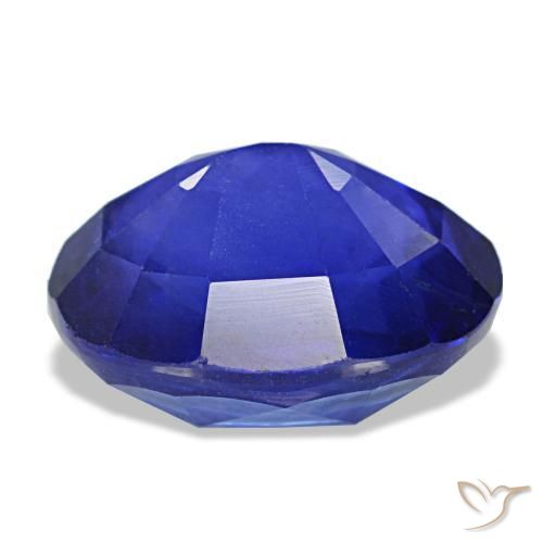 Zafiro azul natural de 5,48 ct, corte óvalo, VS