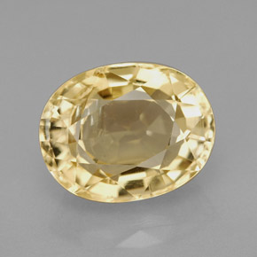 Escapolita amarillo natural de 5,28 ct, corte óvalo, VS