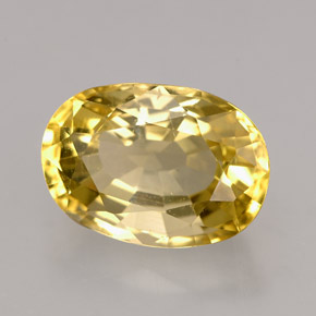 Escapolita amarillo natural de 3,48 ct, corte óvalo, VVS-VS