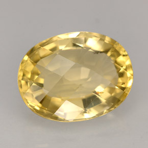 Escapolita amarillo natural de 5,95 ct, corte óvalo, VS