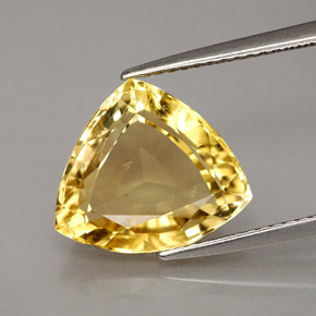 Escapolita amarillo natural de 4,85 ct, trillón, VVS-VS