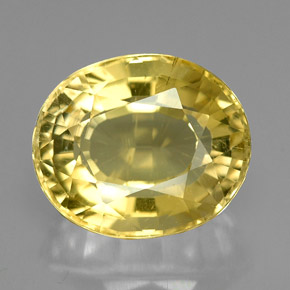 Escapolita amarillo natural de 4,81 ct, corte óvalo, VS