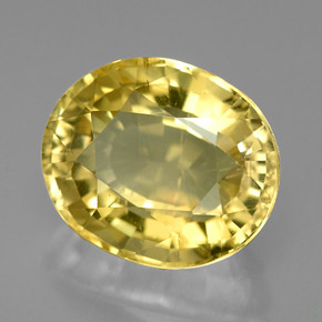 Escapolita amarillo natural de 4,81 ct, corte óvalo, VS