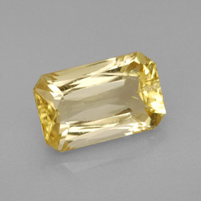 Escapolita amarillo natural de 3,24 ct, corte esmeralda, VS-SI