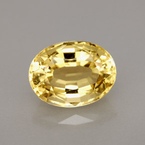 Escapolita amarillo natural de 2,89 ct, corte óvalo, VVS-VS