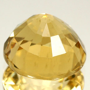 Escapolita amarillo natural de 3,94 ct, corte redondo, VS