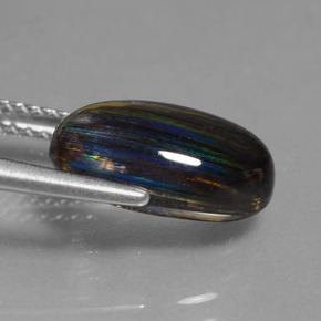 Escapolita multicolor natural de 3,89 ct, corte óvalo, transparente