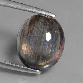 Escapolita Arcoíris colorido natural de 3.59 ct, Corte Óvalo, Transparente