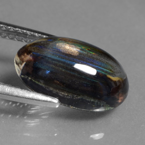 Escapolita Arcoíris colorido natural de 3.55 ct, Corte Óvalo, Transparente