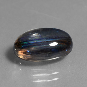 Escapolita multicolor natural de 5,76 ct, corte óvalo, transparente