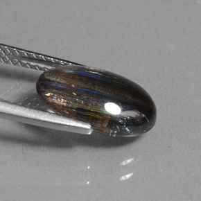 Escapolita multicolor natural de 2,59 ct, corte óvalo, transparente