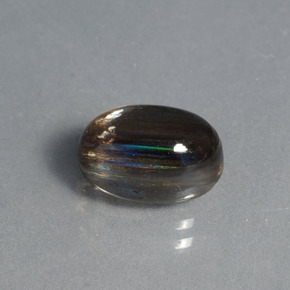 Escapolita multicolor natural de 3,70 ct, corte óvalo, transparente