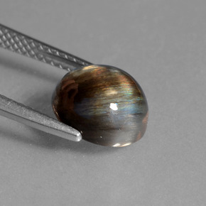 Escapolita multicolor natural de 2,72 ct, corte óvalo, transparente