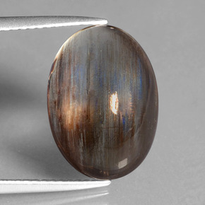Escapolita multicolor natural de 9,38 ct, corte óvalo, transparente