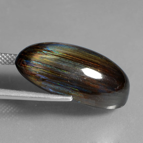 Escapolita multicolor natural de 13,48 ct, corte óvalo, translúcido
