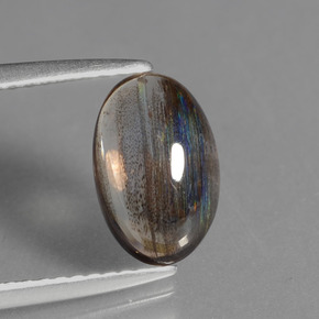 Escapolita Arcoíris colorido natural de 1.84 ct, Corte Óvalo, Transparente