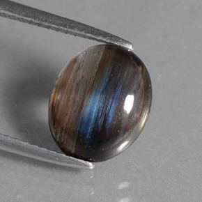 Escapolita multicolor natural de 2,66 ct, corte óvalo, transparente