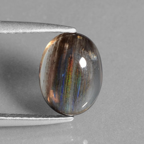 Escapolita multicolor natural de 2,00 ct, corte óvalo, transparente