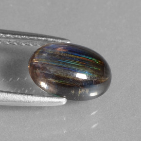 Escapolita multicolor natural de 2,00 ct, corte óvalo, transparente