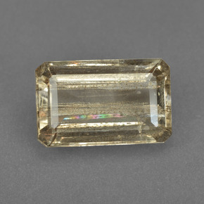 Escapolita multicolor natural de 6,56 ct, corte esmeralda, transparente