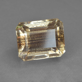 Escapolita Arcoíris colorido natural de 6.13 ct, corte esmeralda, Transparente