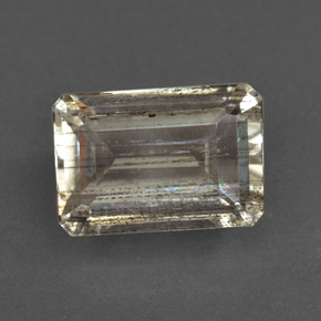 Escapolita Arcoíris colorido natural de 8.41 ct, corte esmeralda, Transparente