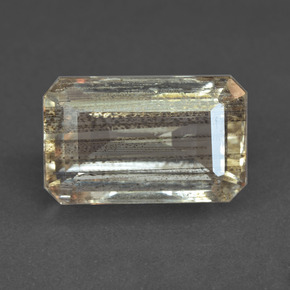 Escapolita multicolor natural de 8,96 ct, corte esmeralda, transparente